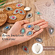 16Pcs 8 Styles Alloy Resin Imitation Gemstone Pendants RESI-TA0001-51-7