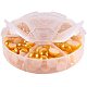 Pandahall elite 1 scatola semicircolare di cabochon a cupola in acrilico con perla imitazione verga d'oro SACR-PH0001-32-6