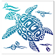 GORGECRAFT Turtle Stencils 30×30CM Ocean Animal Painting Stencil Hollow Out Template Reusable Sign Square Stencils for Painting on Wood Wall Scrapbooking Card Floor DIY Home Crafts DIY-WH0244-245-1