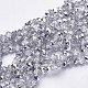 Electroplate Glass Faceted Rondelle Beads Strands EGLA-D020-6x4mm-19-1