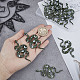 SUNNYCLUE 1 Box 12 Pcs Snake Charms Snakes Acrylic Charms Gothic Style Boa Animal Charm Flat Back Star Moon Heart Charms for Jewelry Making Charm Nail Art Necklace Earrings Keychain DIY Supplies SACR-SC0001-09-3