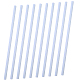 GORGECRAFT 10PCS Binding Bars Plastic 12 Inches Plastic Folders Report Cover Slide Grip Spine Bars White for School and Office for Students and Coworkers 40 Sheet Capacity FIND-WH0290-06B-1