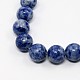 Fili di perline rotondi di diaspro blu naturale G-N0044-10mm-05-1