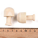 Незаконченные деревянные грибные украшения WOOD-T032-10-3