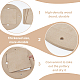 Benecreat chauves-souris de roue de poterie de 1.18 pouce de diamètre avec 4 chauves-souris intérieures carrées TOOL-WH0053-08-4