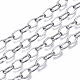 304 Stainless Steel Paperclip Chains CHS-N001-08P-1