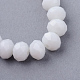 Faceted Solid Color Glass Rondelle Bead Strands GLAA-Q044-8mm-13-1