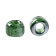 TOHOラウンドシードビーズ  日本製シードビーズ  （384)内側の色は緑/緑  15/0  1.5mm  穴：0.7mm  約3000個/10g X-SEED-TR15-0384-3