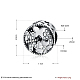 Плоские круглые с стрекоза 925 стерлингового серебра кубического циркония и эмали европейских бисера STER-BB15839-3