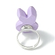 Bunny Resin Finger Ring RJEW-JR00638-01-4