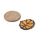 Perline di semi miyuki con motivo a telaio fatto a mano PALLOY-MZ00066-04-2