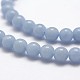 Natural Angelite Beads Strands X-G-P217-31-6mm-3