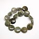 Natural Flat Round Labradorite Beads Strands G-L245-13-2