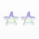 Durchscheinende Cabochons aus galvanisiertem Glas&nbsp;EGLA-T026-004-2