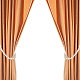 丸い天然木ビーズカーテン吊り飾り  合成皮革コードとフック付き  爪  バリーウッド  565x10~19mm AJEW-WH0237-04-6