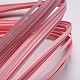 Bandes de papier quilling, rose, 390x3mm, à propos 120strips / sac