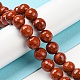 Chapelets de perles en jaspe rouge naturel G-E571-43B-2