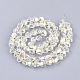 Electroplated Glass Beads Strands EGLA-T015-01A-2