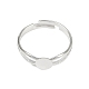 Componenti di anello in ottone&nbsp;X-KK-C3044-6mm-S-NF-1