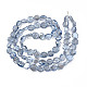 Electroplate Transparent Glass Beads Strands EGLA-N002-27-F01-2