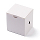 ベルベットチャームボックス  ダブルフリップカバー  ショーケースジュエリーディスプレイチャーム収納ボックス用  長方形  暗赤色  6.9x6.4x6.1cm VBOX-G005-06-4