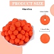 80Pcs Round Silicone Focal Beads SIL-SZ0001-24-20-2