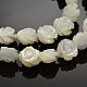 Flower Natural White Shell Beads SSHEL-N012-11B-1