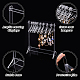 SUPERFINDINGS Acrylic Earring Displays Clear Hanger Earrings Display Stand with 8 Hangers for Jewelry Display Supplies Hanging Earring Show EDIS-FH0001-01-4