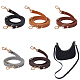 CHGCRAFT 5Pcs 5 Colors Adjustable Bag Straps Quality Leather Adjustable Shoulder Strap with Alloy Swivel Clasps for Handbag Shoulder Bag Crossbody Bag Purse FIND-CA0005-03-1
