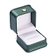 Caja del anillo de cuero de la pu LBOX-A002-01C-1