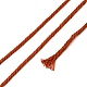工芸品の編み物用の綿糸  鮭色  3mm  約109.36ヤード（100m）/ロール KNIT-PW0001-01-18-3