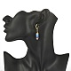 Glass Seed Braided Column Dangle Leverback Earrings EJEW-MZ00058-02-4