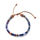Bracelet de cheville en cordon ethnique pour fille femme X-AJEW-AN00449-5