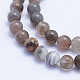 Chapelets de perles en agate naturelle du Botswana G-L478-41-6mm-2