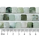 天然ミャンマー翡翠ビーズ連売り  多面カット  正方形  10.5~11x10.5~11x4.5~5mm  穴：0.7mm  約38個/連  15.87''（40.3センチメートル） G-A092-C01-02-5