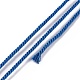 マクラメコットンコード  編組ロープ  プラスチックリール付き  壁掛け用  工芸  ギフト包装  ブルー  1mm  約30.62ヤード（28m）/ロール OCOR-H110-01A-04-2