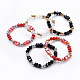 Perlas de vidrio estiran las pulseras BJEW-L640-04G-1