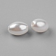 米abs樹脂模造真珠ビーズ  ベージュ  11x7.5mm  穴：1mm X-MACR-G007-1-2
