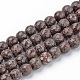 Chapelets de perles de flocon de neige en obsidienne naturelle G-Q462-89-8mm-1