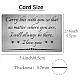 Rectángulo 201 tarjeta de cartera de transferencia térmica en blanco personalizada de acero inoxidable DIY-WH0252-023-2