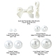 5 perline acriliche stile perla imitazione OACR-FS0001-31-7