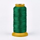 ポリエステル糸  カスタム織りジュエリー作りのために  グリーン  0.25mm  約700m /ロール NWIR-K023-0.25mm-01-1