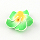 Ручной полимерной глины 3 d цветок Плюмерия шарики CLAY-Q192-30mm-09-2