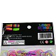 Fluorescentes bandes néon couleur caoutchouc de métiers à tisser recharges avec accessoires DIY-R006-01-3
