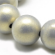 Perles acryliques opaques peintes à la bombe X-ACRP-Q024-10mm-G11-2
