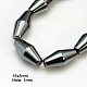 Non-Magnetic Synthetic Hematite Beads Strands G-C119-16x8mm-1