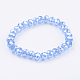 Bracelets stretch avec perles en verre GLAA-K018-01B-1