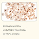 Nbeads круглые необработанные деревянные бусины WOOD-NB0001-07-3