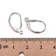 925 Sterling Silver Leverback Hoop Earring Findings STER-A002-181-4