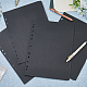 SUPERFINDINGS 20 Sheets 11-Hole Paper Binder Dividers 29.8x22.1cm A4 Notebook Index Dividers with Tabs Black Write-On Dividers for School Office Notebook Folders Schedules SCRA-WH0001-01B-02-3